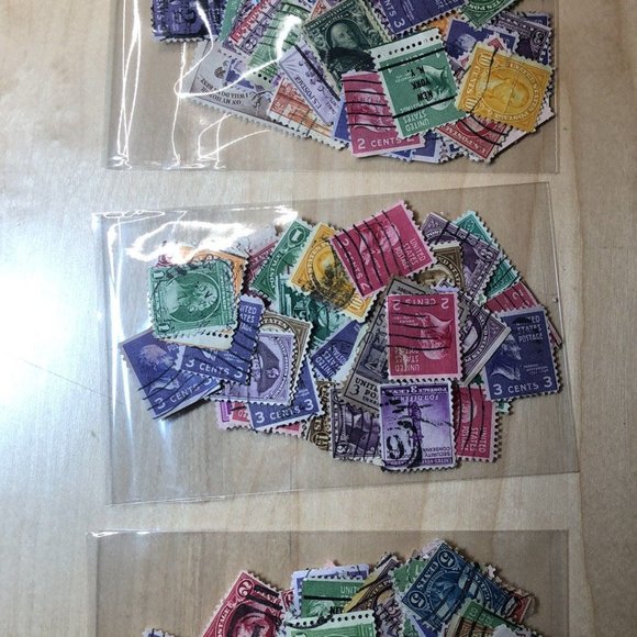 Vintage 1920s-1940s USA Postage Stamps x30, Used, ephemera collector lot mix gra - Picture 7 of 7